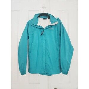 Marmot PreCip Rain Jacket Teal Womens Small Pit Zips Gorpcore Outdoors